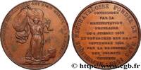 FRANCE Médaille, Consécration de la fondation de la Répub SUISSE - CANTON DE NEUCHATEL Suisse, Neuchâtel 1856 (39,5mm, 25,59g, 12h) -