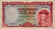 PORTUGUESE INDIA 30 Escudos PORTUGUESE INDIA 30 Escudos 1959 F -