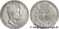 ITALY - KINGDOM OF SARDINIA 5 Lire Charles Albert ITALY - KINGDOM OF SARDINIA Gênes 1836 (37mm, 24,73g, 6h) -