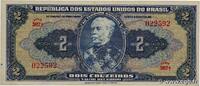 BRAZIL 2 Cruzeiros BRAZIL 2 Cruzeiros 1944 XF -