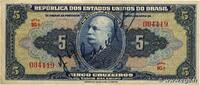 BRAZIL 5 Cruzeiros BRAZIL 5 Cruzeiros 1943 VF- -