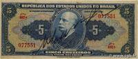 BRAZIL 5 Cruzeiros BRAZIL 5 Cruzeiros 1943 F -