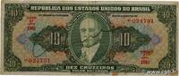 BRAZIL 10 Cruzeiros BRAZIL 10 Cruzeiros 1950 VF -