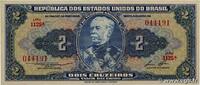 BRAZIL 2 Cruzeiros BRAZIL 2 Cruzeiros 1954 UNC -