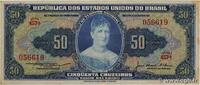 BRAZIL 50 Cruzeiros BRAZIL 50 Cruzeiros 1956 VF -