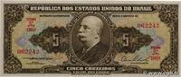 BRAZIL 5 Cruzeiros BRAZIL 5 Cruzeiros 1954 UNC- -