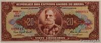 BRAZIL 20 Cruzeiros BRAZIL 20 Cruzeiros 1955 UNC -