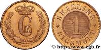 DENMARK - KINGDOM OF DENMARK - CHRISTIAN IX 1 Skilling Rigsmont DENMARK - KINGDOM OF DENMARK - CHRISTIAN IX Altona 1867 (21mm, 3,91g, 12h) -