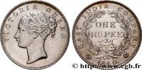 BRITISH INDIA 1 Roupie East India Company Victoria BRITISH INDIA Bombay 1840 (31,5mm, 11,74g, 12h) -