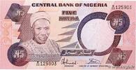 NIGERIA 5 Naira NIGERIA 5 Naira 1984 UNC- -