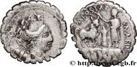 THE REPUBLIC (280 BC to 27 BC) Denier serratus POSTUMIA Rome 81 AC. (19,5mm, 3,65g, 11h) -