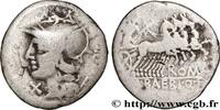 THE REPUBLIC (280 BC to 27 BC) Denier BAEBIA Rome 137 AC. (19mm, 3,42g, 6h) -