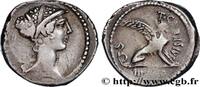 THE REPUBLIC (280 BC to 27 BC) Denier CARISIA Rome 46 AC. (17,5mm, 3,90g, 12h) -