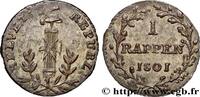 SWITZERLAND - HELVETIC REPUBLIC 1 Rappen République Helvétique 1801 SWIT... 669.38 元 含税 ＋  150.61 元 运费