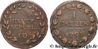 SWITZERLAND - HELVETIC REPUBLIC 1 Batzen (10 Rappen) République Helvétiq... 753.05 元 含税 ＋  150.61 元 运费