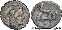 THE REPUBLIC (280 BC to 27 BC) Denier serratus PROCILIA Rome 80 AC. (19mm, 3,56g, 5h) -