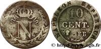 FRANCE Faux de 10 cent. à l'N couronnée PREMIER EMPIRE / FIRST FRENCH EMPIRE Strasbourg 1808 (18mm, 1,79g, 6h) -