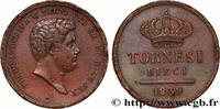 ITALY - KINGDOM OF THE TWO SICILIES - FERDINAND II 10 Tornesi, second portrait ITALY - KINGDOM OF THE TWO SICILIES - FERDINAND II 1839 (37,5mm, 31,37g, 6h) -