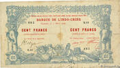NEW CALEDONIA 100 Francs NEW CALEDONIA 100 Francs 1914 F -