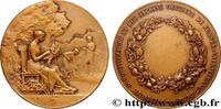 FRANCE Médaille de récompense SOCIÉTÉS D'AGRICULTURE, HORTICULTURE, PÊCHE ET CHASSE 59 - Valenciennes n.d. (46mm, 44,9g, 12h) -