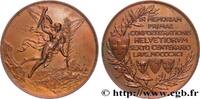 FRANCE Médaille, 6e centenaire de la première alliance pe SUISSE - CONFÉDÉRATION HELVÉTIQUE 1891 (68mm, 144,40g, 12h) -