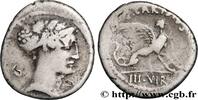 THE REPUBLIC (280 BC to 27 BC) Denier CARISIA Rome 46 AC. (18mm, 3,49g, 2h) -