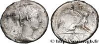 THE REPUBLIC (280 BC to 27 BC) Denier CARISIA Rome 46 AC. (16,5mm, 3,49g, 1h) -