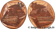 FRANCE Médaille, Le Vaisseau MER ET MARINE : PAQUEBOTS, NAVIRES, BATEAUX Monnaie de Paris 1972 (91,5mm, 294,52g, 12h) -