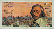 FRANCE 1000 Francs RICHELIEU FRANCE 1000 Francs RICHELIEU 1957 VF+ -