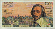 FRANCE 1000 Francs RICHELIEU FRANCE 1000 Francs RICHELIEU 1957 VF -