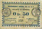 SENEGAL 50 Centimes SENEGAL 50 Centimes 1917 VF -