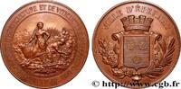 FRANCE Médaille, Société d’horticulture et viticulture SOCIÉTÉS D'AGRICULTURE, HORTICULTURE, PÊCHE ET CHASSE 51 - Épernay 1890 (60,5mm, 95,99g, 12h) -