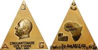 FRANCE Médaille, Cinquantenaire, Établissements Jean Abil CÔTE D'IVOIRE 1985 (69,5mm, 69,12g, 12h) -