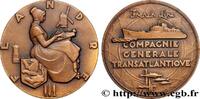 FRANCE Médaille, Paquebot Flandre MER ET MARINE : PAQUEBOTS, NAVIRES, BATEAUX n.d. (50mm, 56,35g, 12h) -
