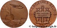 FRANCE Médaille, Chargeurs réunis MER ET MARINE : PAQUEBOTS, NAVIRES, BATEAUX 1962 (49mm, 54,9g, 12h) -