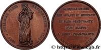 FRANCE Médaille, Guillaume Farel SUISSE - CANTON DE NEUCHATEL Suisse, Neuchâtel 1875 (45,5mm, 50,82g, 12h) -