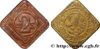 BELGIUM 2 Francs ville de Gand occupée BELGIUM 1915 (31mm, 6,57g, 12h) -