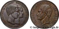 BELGIUM 10 Centimes Mariage du Duc et de la Duchesse de Br BELGIUM Bruxelles 1853 (32,5mm, 19,43g, 6h) -