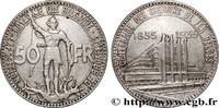 BELGIUM 50 Francs Exposition de Bruxelles et centenaire de BELGIUM 1935 (35mm, 22,01g, 6h) -