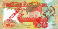 SEYCHELLES 100 Rupees Spécimen SEYCHELLES 100 Rupees Spécimen 1989 UNC -