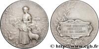 FRANCE Médaille de récompense, École ménagère agricole SOCIÉTÉS D'AGRICULTURE, HORTICULTURE, PÊCHE ET CHASSE 80 - Somme n.d. (46mm, 43,99g, 12h) -