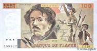 FRANCE 100 Francs DELACROIX modifié Numéro spécial FRANCE 100 Francs DELACROIX modifié Numéro spécial 1988 UNC -
