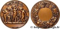 FRANCE Médaille, Horticulture, Refrappe SOCIÉTÉS D'AGRICULTURE, HORTICULTURE, PÊCHE ET CHASSE Monnaie de Paris (1868) (50,5mm, 67,77g, 12h) -