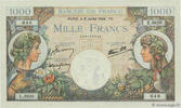 FRANCE 1000 Francs COMMERCE ET INDUSTRIE FRANCE 1000 Francs COMMERCE ET INDUSTRIE 1944 UNC -