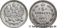 RUSSIA 5 Kopecks aigle bicéphale 1901 RUSSIA Saint-Petersbourg 1901 (15m... 418.36 元 含税 ＋  150.61 元 运费