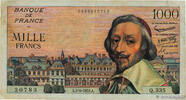 FRANCE 1000 Francs RICHELIEU FRANCE 1000 Francs RICHELIEU 1957 F -
