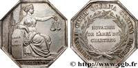 FRANCE Notaires de Chartres, refrappe NOTAIRES DU XIXe SIECLE s.l. 1836 (31,5mm, 14,66g, 12h) -
