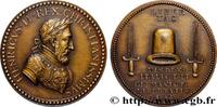 FRANCE Médaille, Défenseur de la liberté italienne et ger HENRI II (1552) (60,50mm, 86,46g, 12h) -