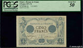 FRANCE 5 Francs NOIR FRANCE 5 Francs NOIR 1873 XF+ -