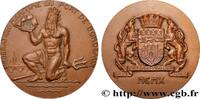 FRANCE Médaille, Fédération maritime MER ET MARINE : PAQUEBOTS, NAVIRES, BATEAUX 33 - Bordeaux (1910) (41mm, 34,29g, 12h) -